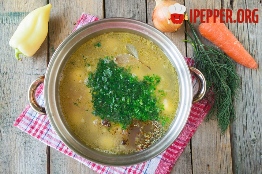 Рецепт Овощной суп с сырными шариками. Шаг 14