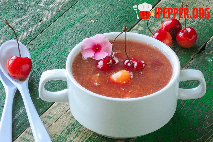 Рецепт Холодный черешневый суп. Шаг 6