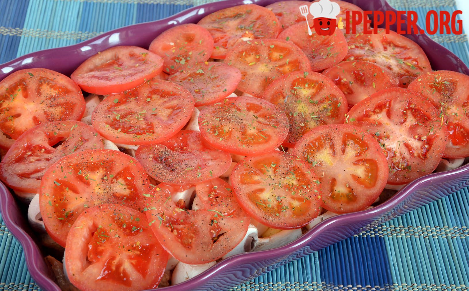 Рецепт Запеканка из картофеля, мяса, грибов и помидоров. Шаг 9