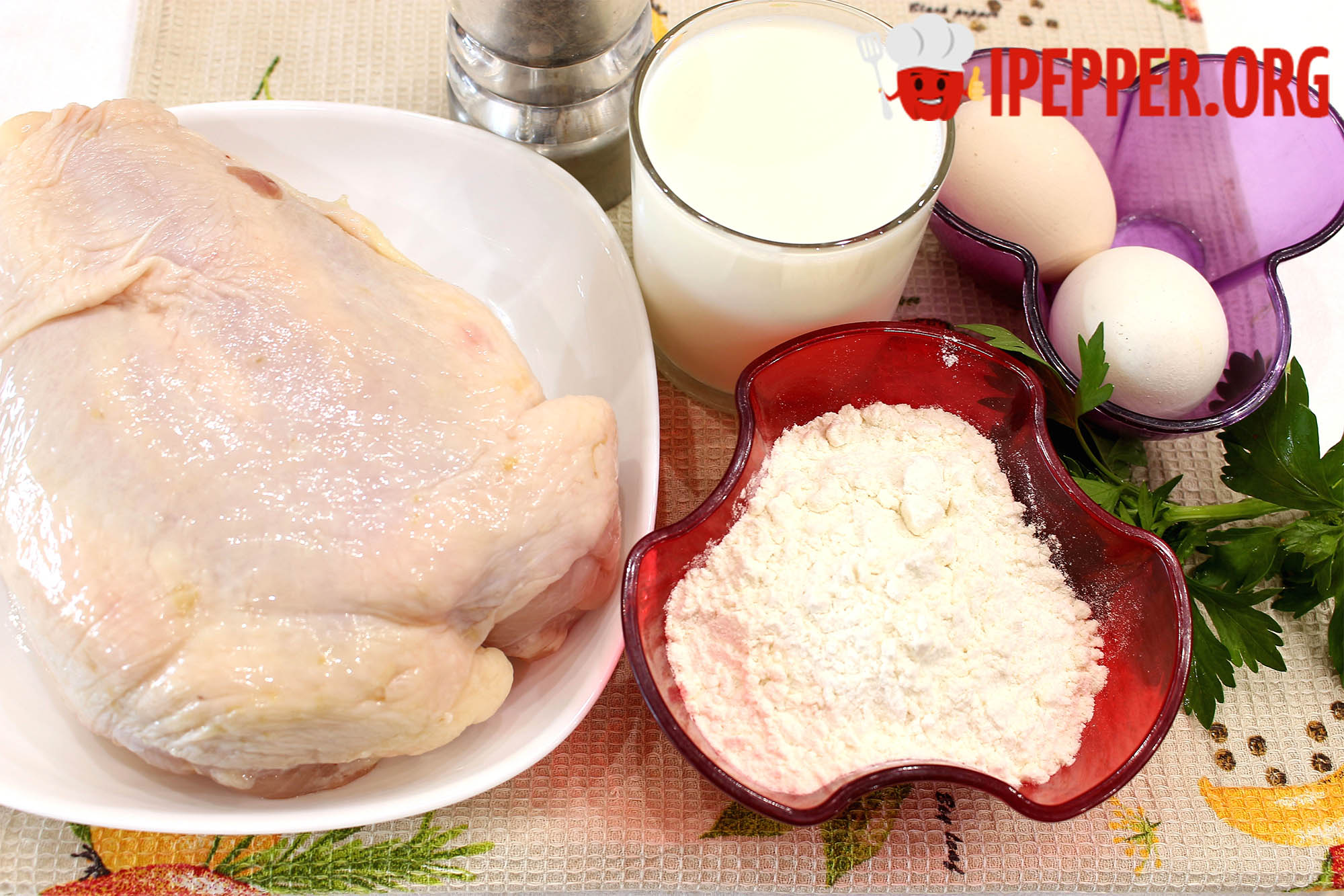 Описание рецепта Отбивные из курицы молочные на сковороде