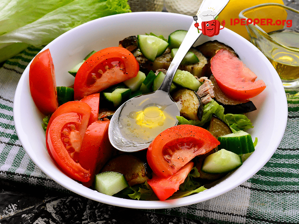 Рецепт Теплый салат с говядиной и овощами. Шаг 10