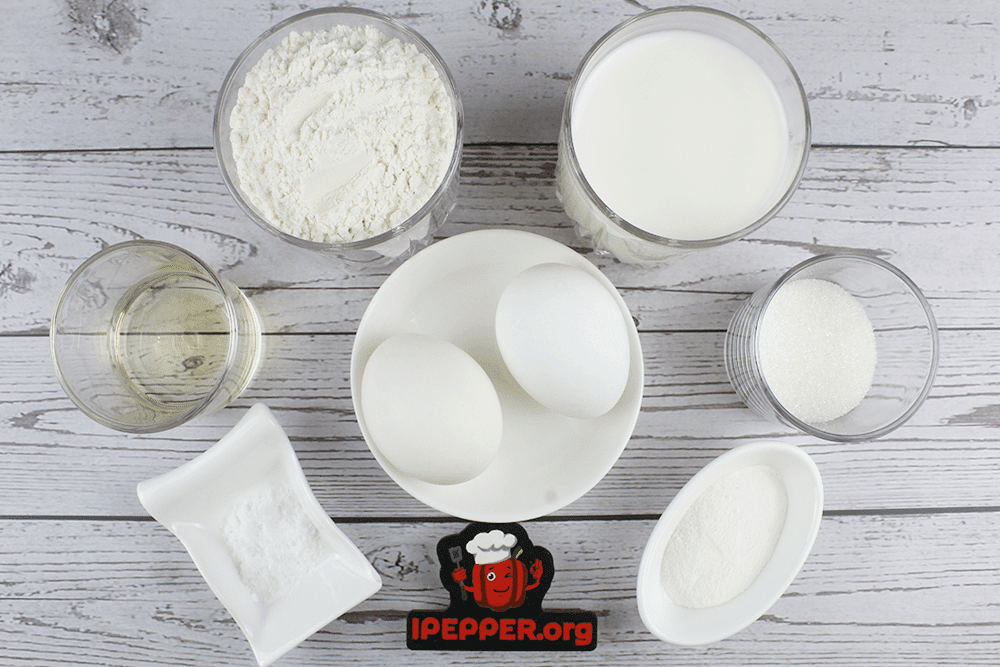 Описание рецепта Толстые блины на молоке