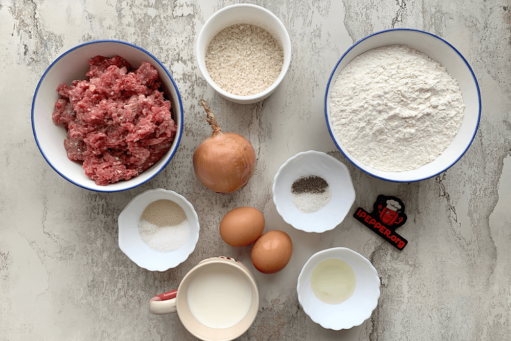 Описание рецепта Пирожки с мясом и рисом