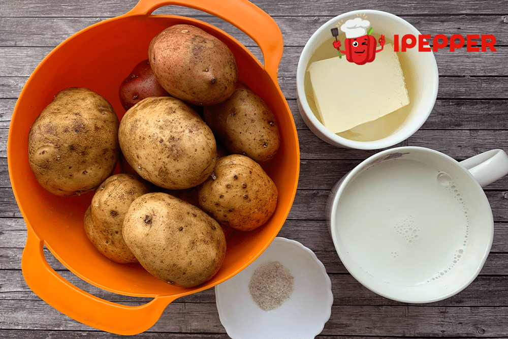 Описание рецепта Классическое картофельное пюре с молоком