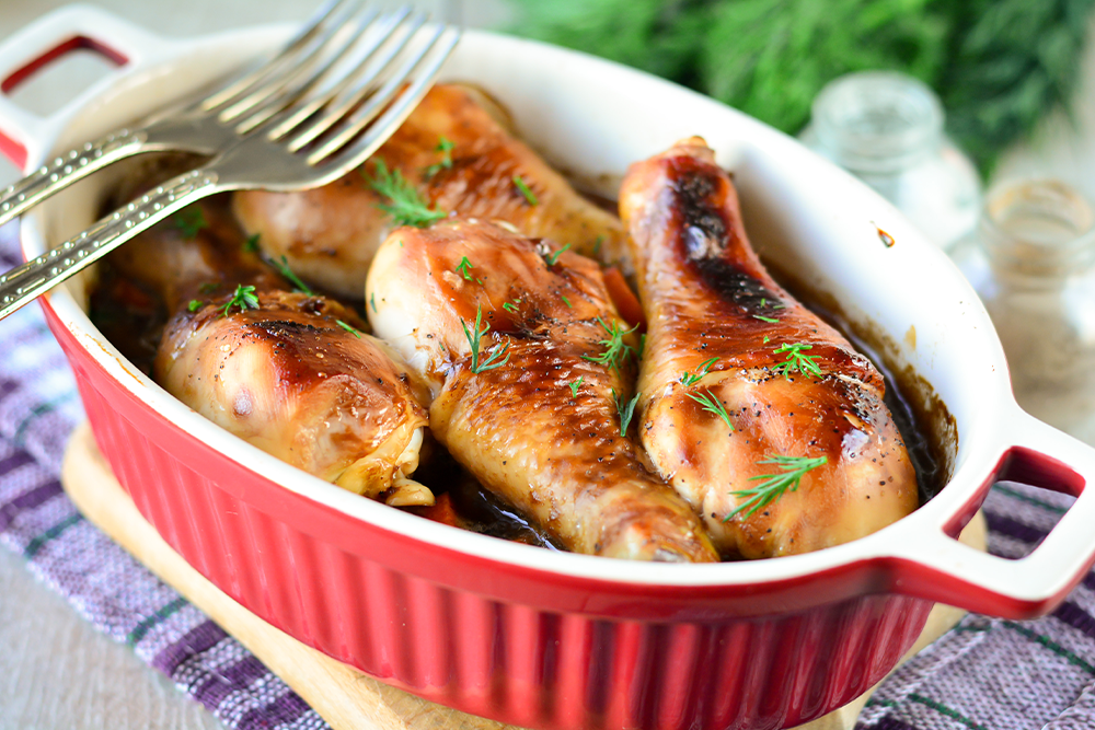 Куриные голени в соусе терияки в духовке — рецепт с фото пошагово