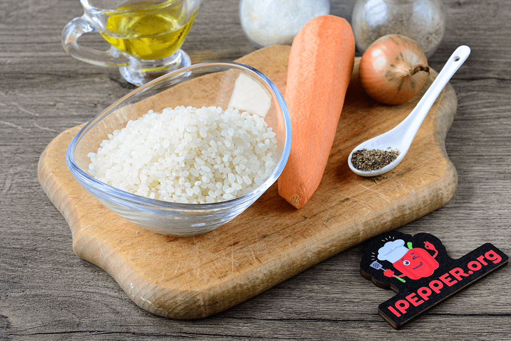 Описание рецепта Жареный рис на сковороде