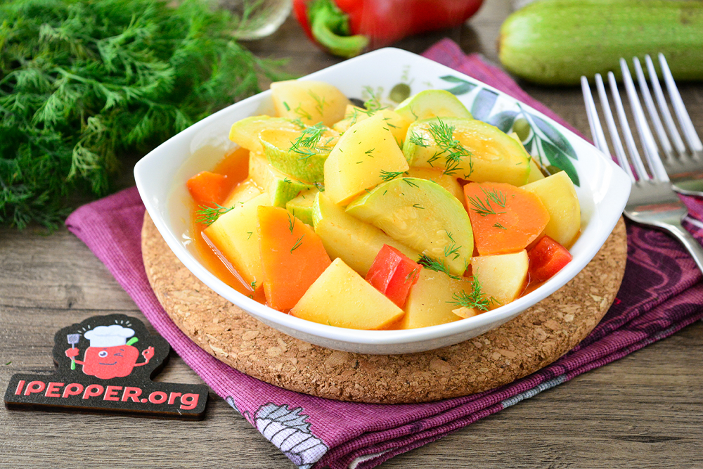 Рецепт Овощное рагу с кабачками и картошкой. Шаг 8