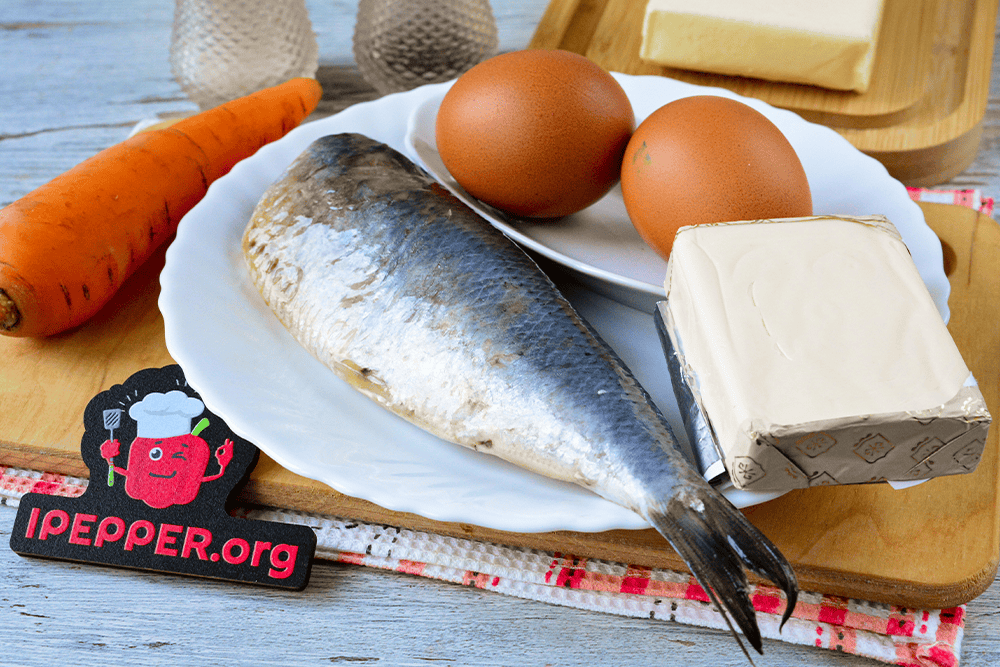 Описание рецепта Форшмак с морковью и плавленым сыром